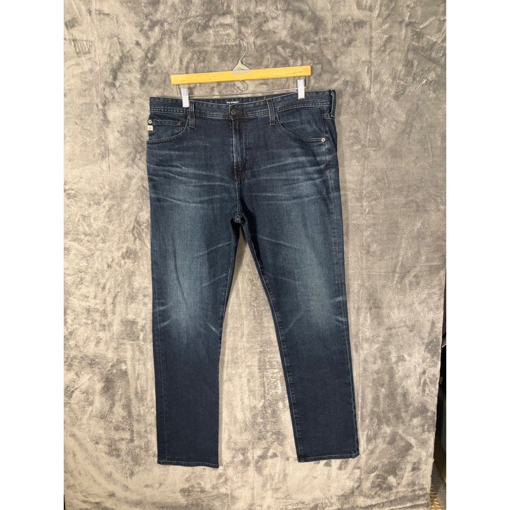 AG Adriano Goldschmied The Everett Slim Straight Leg Dark Wash Jeans Mens 38x33